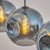 Ripoll Suspension, Boule lumineuse, Suspension Bleu, 3 lumières