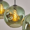 Ripoll Suspension, Boule lumineuse, Suspension Vert, 3 lumières