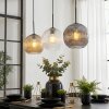 Ripoll Suspension, Boule lumineuse, Suspension Ambre, Clair, Fumé, 3 lumières