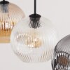 Ripoll Suspension, Boule lumineuse, Suspension Ambre, Clair, Fumé, 3 lumières