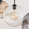 Ripoll Suspension, Boule lumineuse, Suspension Ambre, Clair, Fumé, 3 lumières