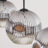 Ripoll Suspension, Boule lumineuse, Suspension Chrome, Clair, Fumé, 3 lumières