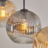Ripoll Suspension, Boule lumineuse, Suspension Ambre, Clair, Fumé, 3 lumières