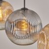 Ripoll Suspension, Boule lumineuse, Suspension Ambre, Clair, Fumé, 3 lumières