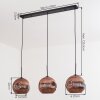Ripoll Suspension, Boule lumineuse, Suspension Cuivré, 3 lumières