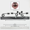 Ripoll Suspension, Boule lumineuse, Suspension Cuivré, 3 lumières