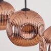 Ripoll Suspension, Boule lumineuse, Suspension Cuivré, 3 lumières