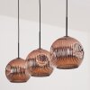 Ripoll Suspension, Boule lumineuse, Suspension Cuivré, 3 lumières