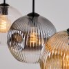 Ripoll Suspension, Boule lumineuse, Suspension Ambre, Clair, Fumé, 4 lumières