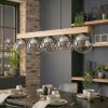Gastor Suspension, Boule lumineuse, Suspension Écru, Noir, 5 lumières
