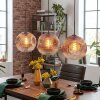Ripoll Suspension, Boule lumineuse, Suspension Clair, Cuivré, 3 lumières