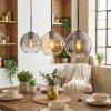 Koyoto Suspension, Boule lumineuse, Suspension Ambre, Clair, Fumé, 3 lumières