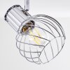 Plafonnier Barakaldo Chrome, Blanc, 2 lumières