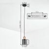 Mador Suspension, Suspension Écru, Noir, 1 lumière