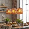 Ripoll Suspension, Boule lumineuse, Suspension Cuivré, 3 lumières