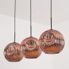 Ripoll Suspension, Boule lumineuse, Suspension Cuivré, 3 lumières