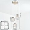 Narla Suspension, Suspension Sable, 3 lumières