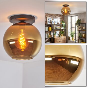 Koyoto Plafonnier, Boule lumineuse 30 cm Or, 1 lumière