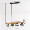 Gastor Suspension, Boule lumineuse, Suspension Écru, Noir, 4 lumières