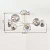 Gastor Plafonnier, Boule lumineuse Sable, 6 lumières