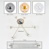 Gastor Plafonnier, Boule lumineuse Sable, 6 lumières