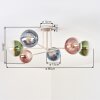 Gastor Plafonnier, Boule lumineuse 80 cm Sable, 6 lumières