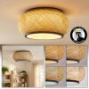 Jelon Plafonnier LED Noir, 1 lumière