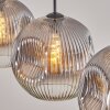 Ripoll Suspension, Boule lumineuse, Suspension Clair, Fumé, 3 lumières