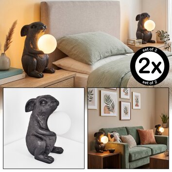 Jerok Lampe à poser Noir, 1 lumière