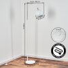 Flisa Lampadaire Chrome, Blanc, 1 lumière
