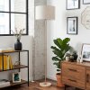 Ganik Lampadaire Chrome, Sable, 1 lumière