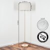 Ganik Lampadaire Chrome, Sable, 1 lumière