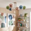 Gastor Plafonnier, Boule lumineuse 80 cm Sable, 6 lumières