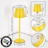 Salgadinho Lampe de table d'extérieur, Lampe à poser LED Jaune, 1 lumière