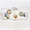 Koyoto Plafonnier, Boule lumineuse 78 cm Sable, 6 lumières