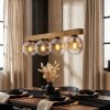 Gastor Suspension, Boule lumineuse, Suspension Écru, Noir, 4 lumières