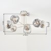 Ripoll Plafonnier, Boule lumineuse Sable, 6 lumières
