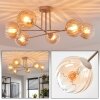 Koyoto Plafonnier, Boule lumineuse 78 cm Sable, 6 lumières