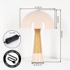 Style champignon  Forgek Lampe à poser Champagne, Couleur bois, 1 lumière