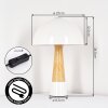 Lampe Champignon  Forgek Lampe à poser Couleur bois, Sable, 1 lumière