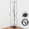 Solir Lampadaire LED Noir, 1 lumière