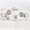 Ripoll Plafonnier, Boule lumineuse Sable, 6 lumières