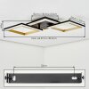 Tulor Plafonnier LED Noir, 1 lumière