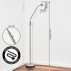 Sarel Lampadaire LED Nickel mat, 1 lumière