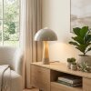 Forgek Lampe à poser Gris, Couleur bois, 1 lumière