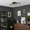 Tulor Plafonnier LED Noir, 1 lumière