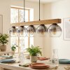 Koyoto Suspension, Boule lumineuse, Suspension Écru, Noir, 5 lumières