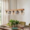 Koyoto Suspension, Boule lumineuse, Suspension Écru, Noir, 5 lumières