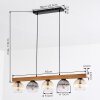 Koyoto Suspension, Boule lumineuse, Suspension Écru, Noir, 5 lumières