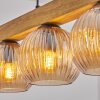 Koyoto Suspension, Boule lumineuse, Suspension Écru, Noir, 5 lumières